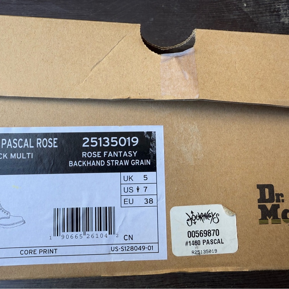 Dr. Martens Pascal Rose Black Multi Shoes